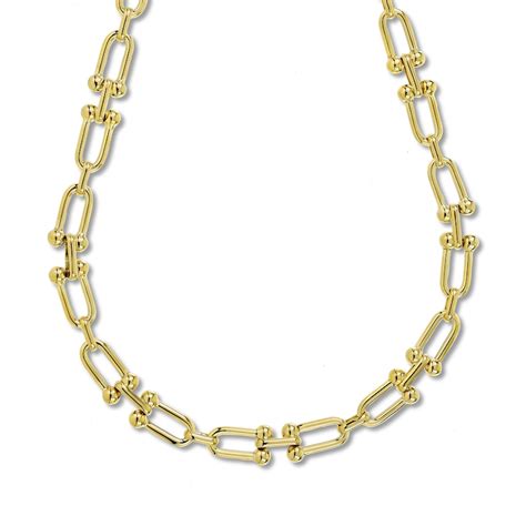 tiffany gold necklace replica|tiffany hardwear dupe.